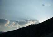 Lever de soleil dans le lac de Prespa
