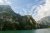 Vue panoramique à l'intérieur du lac Koman
