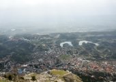 Panorama de la ville de Kruja vue de Sari Salltik